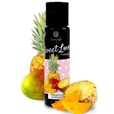 Lubrifiant comestible SWEET LOVE Ananas-Mangue 60ml