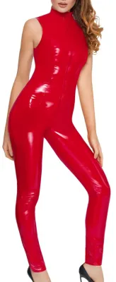 Combinaison VINYL OVERALL ZIP V Rouge
