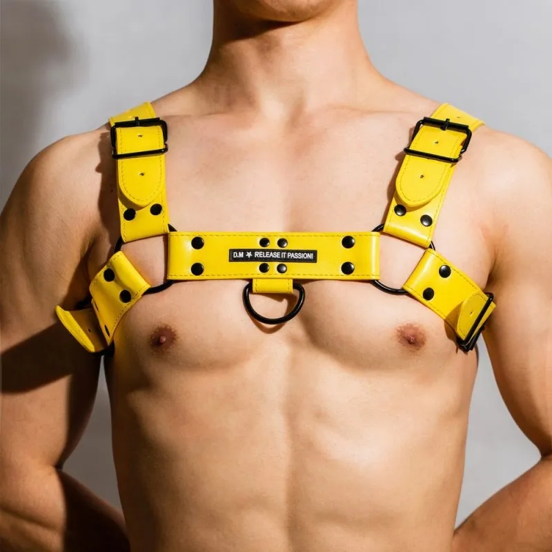 Harnais Bdsm CHEST ALL Jaune