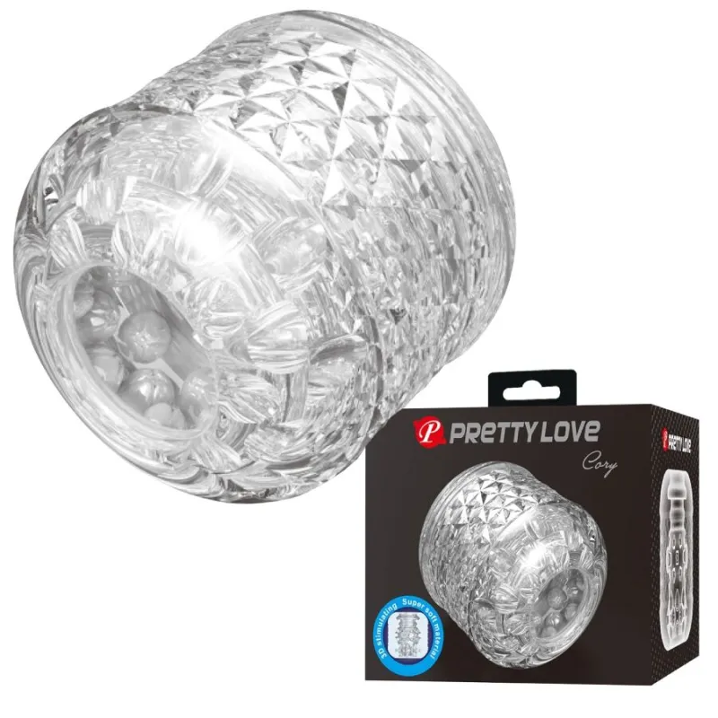 Masturbateur Cary Double Entrée Transparent - Pretty Love