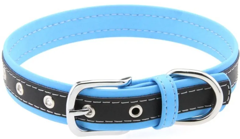 Collier Bicolore Simili CONTRASTED Bleu Clair