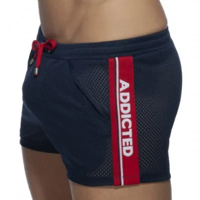 Short WAISTBAND MESH Marine