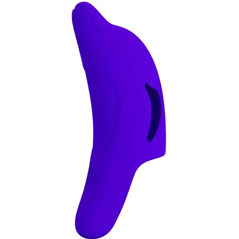 Stimulateur Doigt Vibrant Rechargeable Delphini Violet - Pretty Love