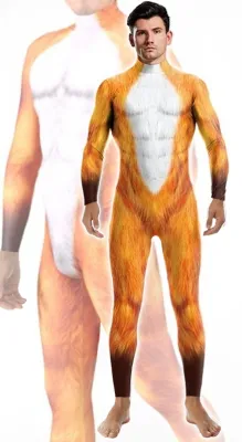 CosplayBoys Combinaison Cosplay Renard FOX