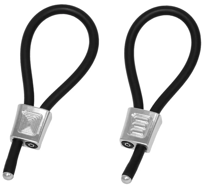 Anneaux d'électrostimulation PRESTIGE Electrastim argentés