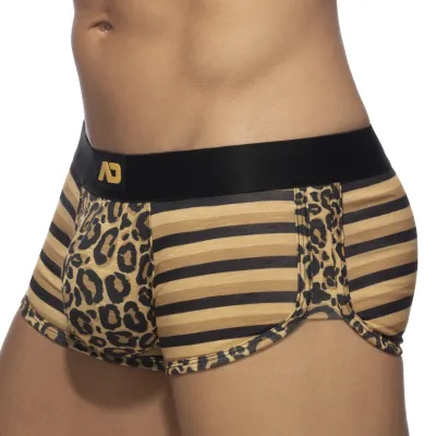Addicted Boxer LEO STRIPE Marron