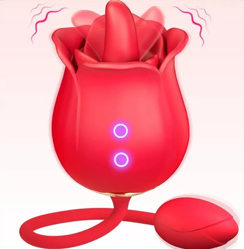 Stimulateur de clitoris TWIN BLOSSOMS Rose