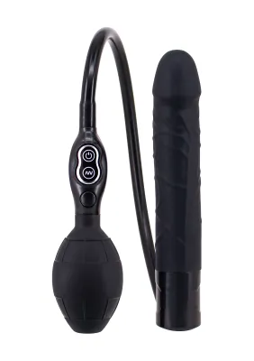 Gode gonflable Vibrant THIN POWER 15 x 3 cm Noir
