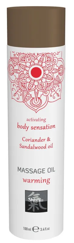 Huile de massage Warming CORIANDRE & BOIS DE SANTAL 100mL