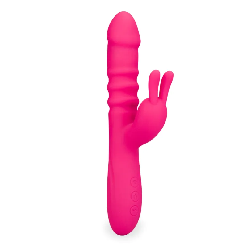 Vibromasseur rabbit va-et-vient et vibrations Love Zone