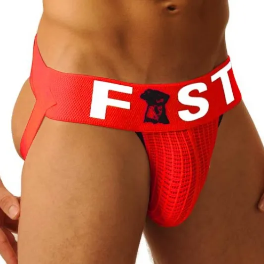 Fist Jockstrap FIST LOGO Rouge