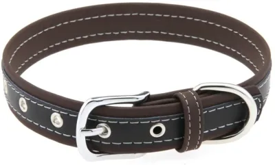 Collier Bicolore Simili CONTRASTED Marron