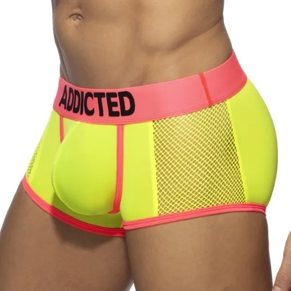 Boxer NEON MESH Jaune-Rose