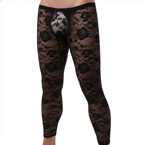 MenSexyWear Caleçon dentelle sexy Noir