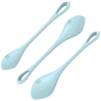 Boules de Geisha Yoni Power 2 Kit Entraînement Bleu - Satisfyer