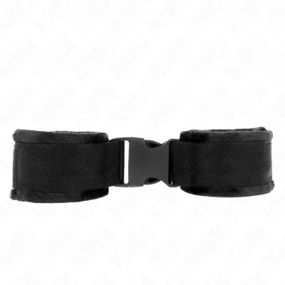 Menottes Nylon Rouge-Noir Ajustables - KINK