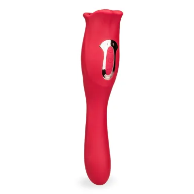 Vibromasseur 2-en-1 avec bouche et langue vibrante Sweet Kiss