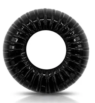 Anneau pénien flexible STRIPED Noir