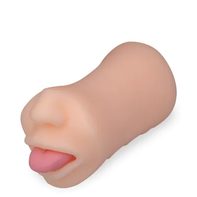 Bouche langue tirée Angie