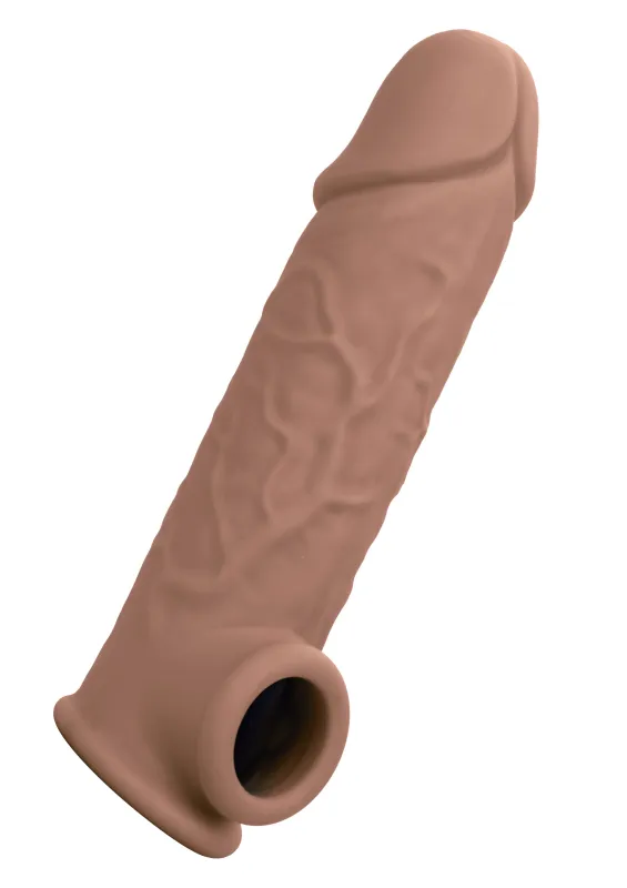Gaine de pénis LIFE-LIKE EXTENSION 18 x 4.5cm Marron