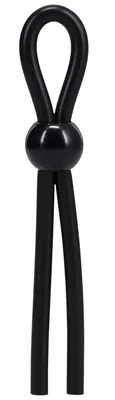 Anneau pénien ajustable LASSO SINGLE Noir
