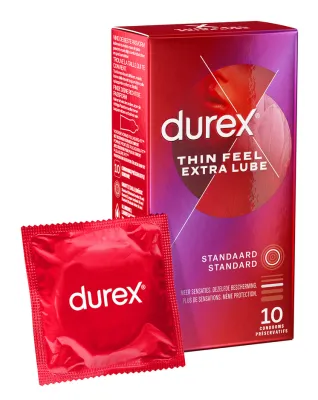 Préservatifs DUREX THIN FEEL EXTRA LUBE x10