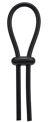 Anneau pénien ajustable LASSO DOUBLE Noir