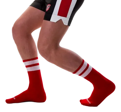 Chaussettes GYM SOCKS Rouge-Blanc