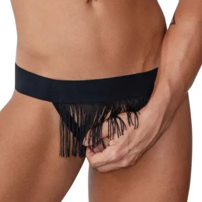 String à Frange LOVATAR Noir