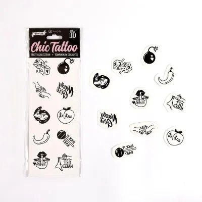 Secret Play Set de 10 tatouages éphémères SPICY COLLECTION