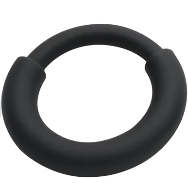 Anneau pénien en silicone BOOST Noir