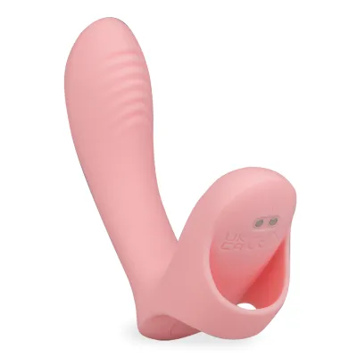 Vibromasseur ergonomique 9 modes Honor - doigt vibrant - Rose
