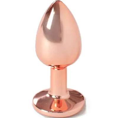 Plug anal en métal or rose 7 cm - Secret Play