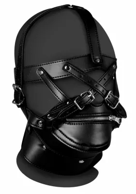 Bâillon SM ZIP-UP Noir