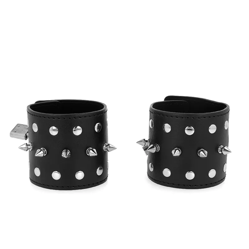 Bracelets BDSM Punk à Pointes 25x6cm - KINK