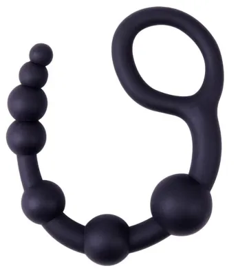 Chapelet anal U SHAPE Black Mont 30 x 4.5cm