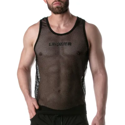 Débardeur en mesh TANK TOP Noir