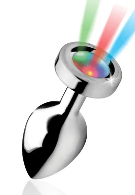 Plug anal avec bijou lumineux 8 x 3.4 cm