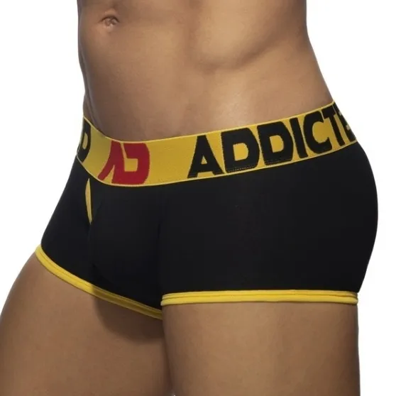 Boxer OPEN FLY Noir-Jaune