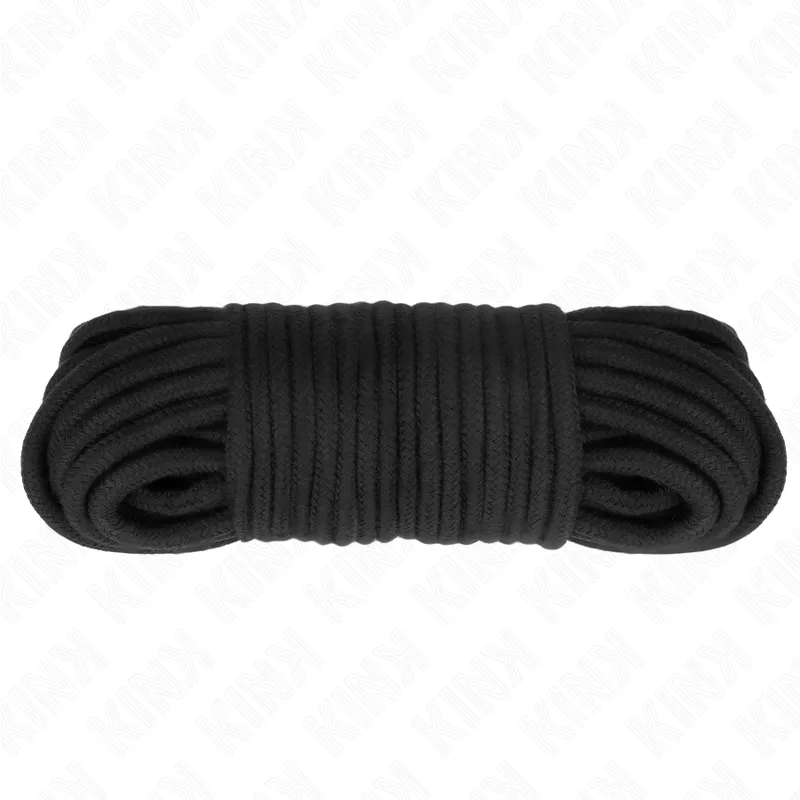 Corde bondage en coton 20m noire - Kink