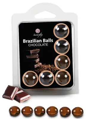 Boules de massage BRAZILIAN BALLS Chocolat x6