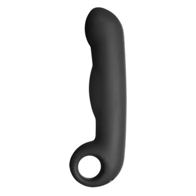 Gode Électrostimulation Ovid Silicone Noir - ElectraStim
