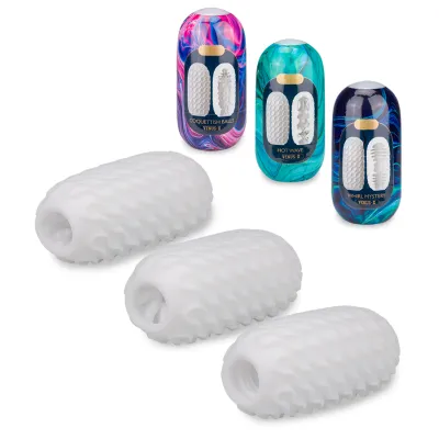 Set de 3 œufs masturbateurs taille L