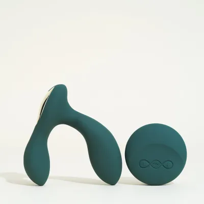 Stimulateur prostatique Hugo 2 Remote de Lelo - 10,4 cm Vert