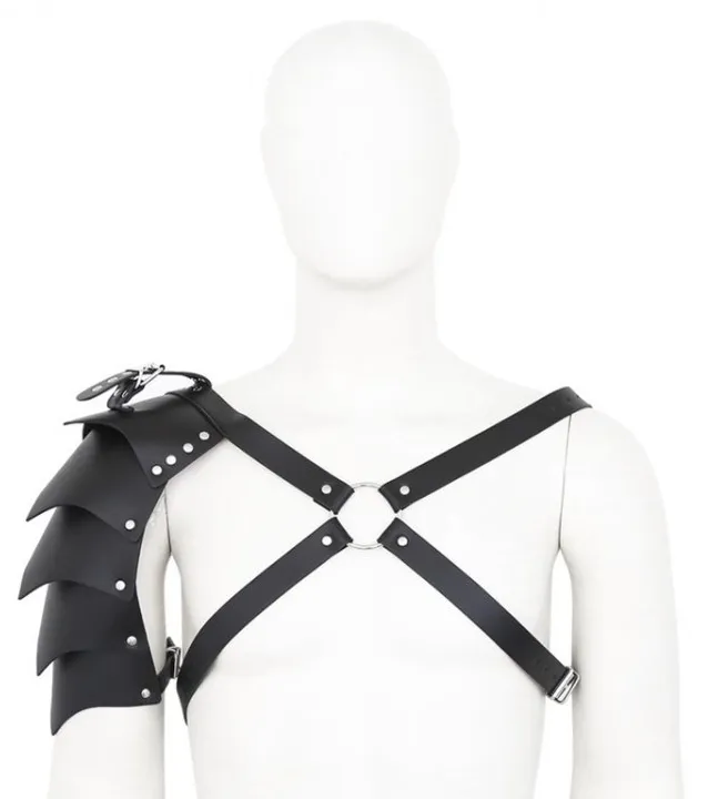 Harnais avec Épaulettes Armure GLADIATOR Simili noir