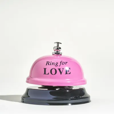 Sonnette de comptoir Ring For Love -  Rose