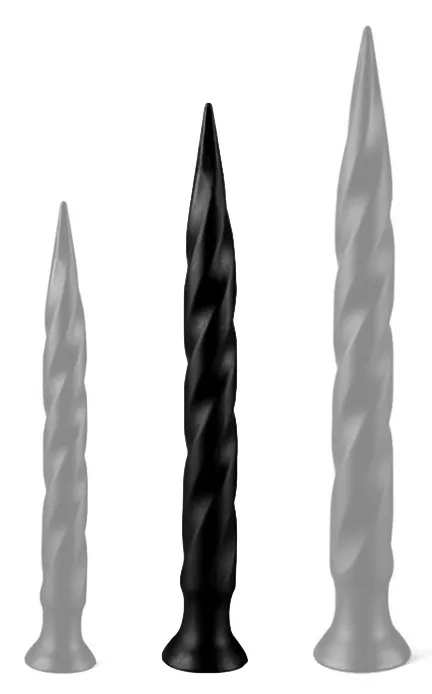 Gode LONG TAIL M 42 x 4.5cm Noir