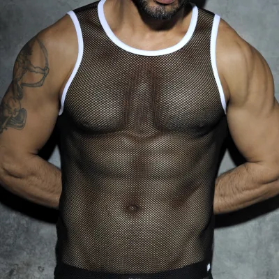 AD Fetish Débardeur Fetish Mesh Blanc