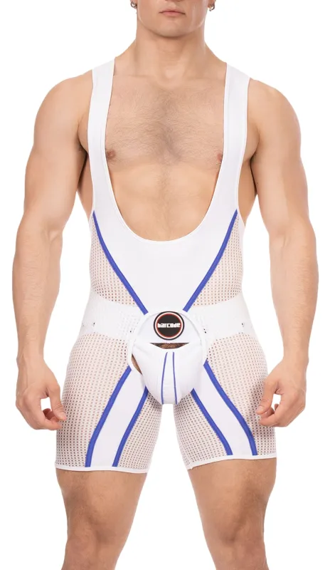 Body Backless KRISH Blanc-Bleu