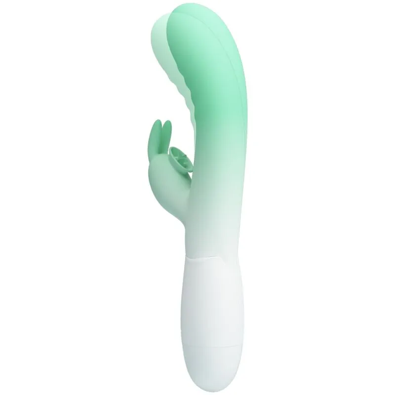 Stimulateur Rabbit Cerberus 30 Modes Vert - Pretty Love